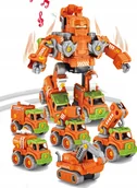 Roboty dla dzieci - OWL-TECH AUTO ROBOT DO SKRĘCANIA 5w1 LED TRANSFORMER XXL ZABAWKA KONSTRYKCYJNA - miniaturka - grafika 1