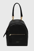 Plecaki - Coccinelle plecak damski kolor czarny mały gładki - miniaturka - grafika 1