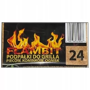 Flambit Podpałka w kostce do grilla pieca kominków i ognisk 24 szt. - Rozpałki - miniaturka - grafika 1