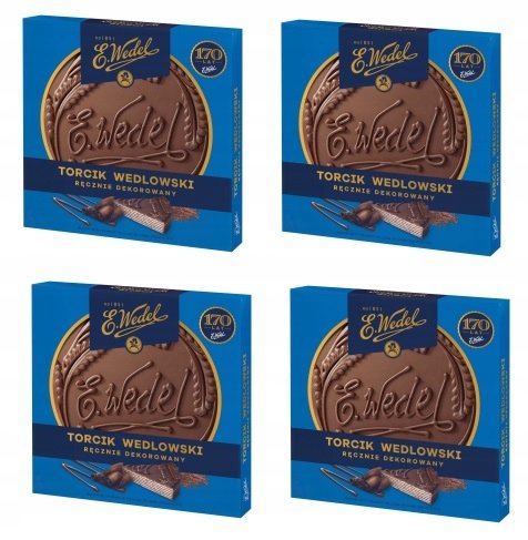 4x 250g Wedel Torcik Wedlowski ręcznie zdobiony