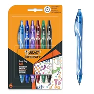 Długopisy - Bic Gel-ocity szybkoschnące długopisy żelowe, różne kolory, 6 sztuk - miniaturka - grafika 1