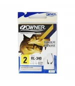 Inne akcesoria dla wędkarzy - Owner Haczyki Nr 2 Wiązane Przypony Gotowe Leszcz - miniaturka - grafika 1