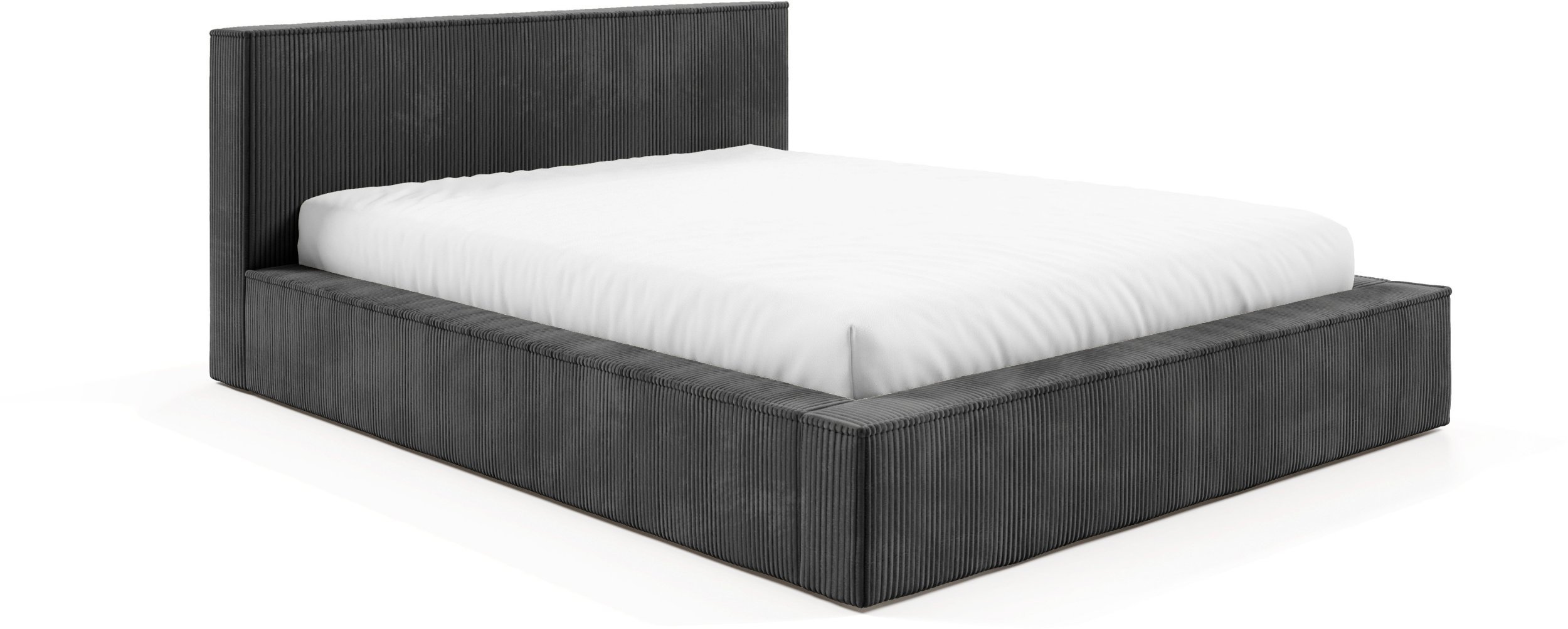 Łóżko FILO 160x200 stelaż metalowy ,POJEMNIK, szerokie boki, Sztruks poso 115