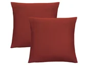 Pościel - Biberna Poszewka na poduszkę z delikatnego dżerseju, 2 szt. (Rdzawy, 80 x 80) - miniaturka - grafika 1
