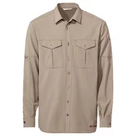 Odzież trekkingowa damska - Koszula turystyczna Vaude Rosemoor LS Shirt II - linen uni - miniaturka - grafika 1
