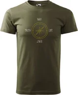 Kompasy - Koszulka, T-shirt Way Truth Life - kompas - miniaturka - grafika 1