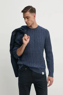 Pepe Jeans sweter bawełniany CHARLIE kolor granatowy lekki PM702453 - Swetry męskie - miniaturka - grafika 1
