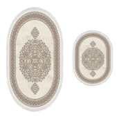 Dywaniki łazienkowe - Beżowe dywaniki łazienkowe zestaw 2 szt. – Foutastic - miniaturka - grafika 1