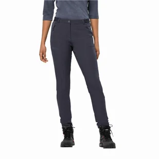 Damskie spodnie softshellowe Jack Wolfskin GEIGELSTEIN SLIM PANTS W graphite - 38 - Spodnie sportowe damskie - miniaturka - grafika 1