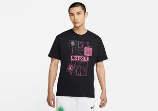 Nike 'Just Do It'  Basketball Tee Black - Koszulki męskie - miniaturka - grafika 1