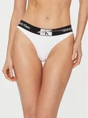 Stroje kąpielowe - Calvin Klein Swimwear Dół od bikini KW0KW02258 Biały - miniaturka - grafika 1