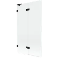 Parawany nawannowe - Mexen Lunar L parawan nawannowy 2-skrzydłowy lewy 100 x 150 cm, transparent, czarny - 897L-100-100-70-00-L - miniaturka - grafika 1