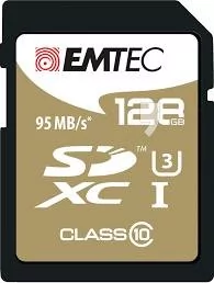 Emtec SDXC SPEEDIN 128GB Class10 95MB/s UHS-I U3 (ECMSD128GXC10SP) - Karty pamięci - miniaturka - grafika 1