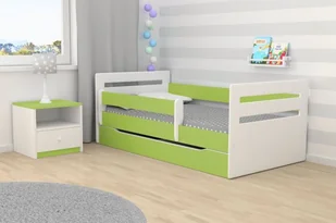 Kocot Kids Łóżko TOMI zielone dla dzieci ze stelażem Kocot Kids - Łóżka dla dzieci i młodzieży - miniaturka - grafika 1
