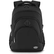 Plecaki szkolne i tornistry - Duży plecak męski czarny sportowy szkolny z miejscem na laptopa 17” ZAGATTO ZG866 - miniaturka - grafika 1