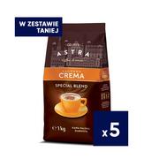 Kawa - 5x Kawa Astra Łagodna Crema ziarnista 1kg - miniaturka - grafika 1