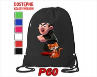 Torby szkolne - Worek Szkolny Na Wf Buty Sportowy Dla Dziecka Smerfy 5 Wzorów + Imię - miniaturka - grafika 1