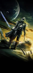 PUZZLE STAR WARS Mandalorian A3 252 el z Nadrukiem + IMIĘ Pudełko - Puzzle - miniaturka - grafika 1