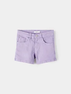 NAME IT Szorty jeansowe Nkfrose 13212157 Fioletowy Regular Fit - Spodenki damskie - miniaturka - grafika 1