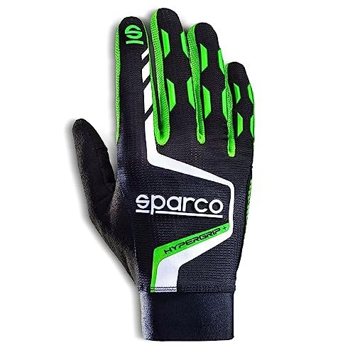 Sparco RĘKAWICE HYPERGRIP+ T 09 CZARNY/ZIELONY, Wielobarwny, 42/50 EU