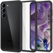 Etui i futerały do telefonów - Spigen Etui Ultra Hybrid do Samsung Galaxy S23 Przezroczysto-Czarny - miniaturka - grafika 1
