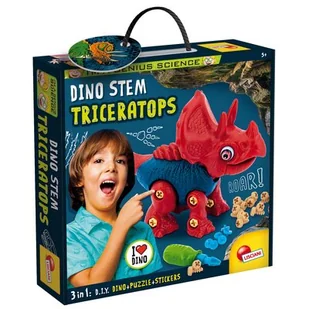 Mały Geniusz - dinozaur Triceratops - Mały naukowiec - miniaturka - grafika 1