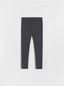 Spodnie i spodenki dla dziewczynek - Reserved - Legginsy w kratę - ciemnoszary - miniaturka - grafika 1
