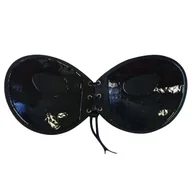 Biustonosze - Biustonosz push-up samonośny ze ściągaczem - Czarny - miniaturka - grafika 1