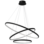 Lampy sufitowe - Lampa wisząca ROTONDA BLACK 93W LED - miniaturka - grafika 1
