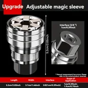 Inne - Profesjonalny Zestaw Kluczy Nasadowych z Regulacją - Wytrzymała Metalowa Konstrukcja, Wykończenie Lakierem, Narzędzie Przemysłowe do Efektywnego - miniaturka - grafika 1