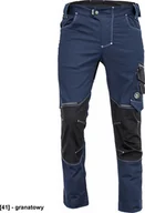 Odzież robocza - CERVA NEURUM CLASSIC spodnie - męskie spodnie robocze, 6 kieszeni, elastyczny materiał Trifibetex, odblaski - granatowy 50 - miniaturka - grafika 1