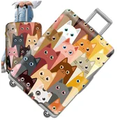 Akcesoria podróżnicze - Pokrowiec Na Walizkę Podróżną Ochronny Podróżny Na Bagaż Duży 26-28" ETUI L - miniaturka - grafika 1