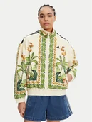 Kurtki damskie - adidas Kurtka bomber FARM JD6304 Beżowy Loose Fit - miniaturka - grafika 1