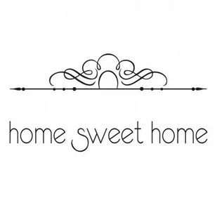 Napis na ścianę do przedpokoju naklejka 100x50cm wybór koloru Home Sweet Home 190 - Dekoracje domu - miniaturka - grafika 1