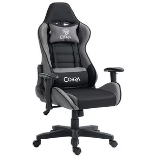 Fotel COBRA Rebel CR205 Szaro-czarny - Fotele gamingowe - miniaturka - grafika 1