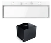 Okapy kuchenne - Okap szafkowy (wkład) GLOBALO Fluxime 90.1 White + Turbina TW 2.1 - miniaturka - grafika 1