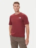 Koszulki męskie - The North Face T-Shirt Redbox NF0A87NP Czerwony Regular Fit - miniaturka - grafika 1