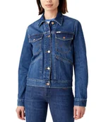 Kurtki damskie - Katana Wrangler REGULAR HERITAGE JACKET 112343039 W4U0NS474 Dark Wash XS - miniaturka - grafika 1