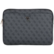 Torby na laptopy - Torba Guess Sleeve 14" 4G Zipper Pocket Triangle Logo czarny - miniaturka - grafika 1