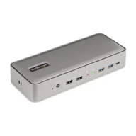 Przełączniki KVM - StarTech 129UE-USBC-KVM-DOCK przełącznik KVM Srebrny - miniaturka - grafika 1