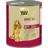 Mokra karma dla psów - SELECT GOLD Sensitive mokra karma dla dorosłych Wołowina z ryżem 6x800 g - miniaturka - grafika 1