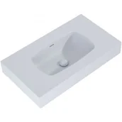 Umywalki - Elita Dimple umywalka 80,6x46 cm ścienna prostokątna stone mat 168853 - miniaturka - grafika 1