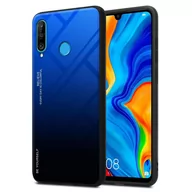 Etui i futerały do telefonów - Pokrowiec Do Huawei P30 LITE Etui w NIEBIESKO - CZARNY TPU Obudowa Case Cover Plecki Ochronny Cadorabo - miniaturka - grafika 1