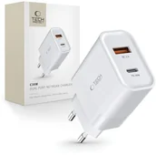 Ładowarki do telefonów - Ładowarka sieciowa C30W USB-C USB-A 30W - biała Ładowarka sieciowa C30W USB-C USB-A 30W - biała - miniaturka - grafika 1