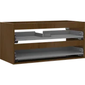 Szafki łazienkowe - Mexen Box-A korpus szafki podumywalkowej 100 cm, 2 szuflady, orzech - 91AX0-1000-470-2-86 - miniaturka - grafika 1