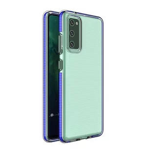 Spring Case pokrowiec żelowe etui z kolorową ramką do Samsung Galaxy A72 4G ciemnoniebieski - Etui i futerały do telefonów - miniaturka - grafika 1