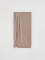 Czapki damskie - Reserved - Gładki szalik - beżowy - miniaturka - grafika 1