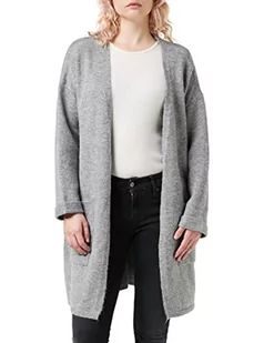 Mavi Damski kardigan w paski, szary melanż, M - Swetry damskie - miniaturka - grafika 1