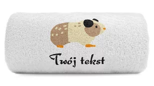 pat15.net Duży ręcznik świnka morska Twój tekst 100x50 972 - Ręczniki - miniaturka - grafika 1