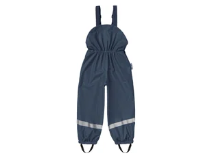 Playshoes Spodnie przeciwdeszczowe dziecięce dla dziewczynki / chłopca, na szelkach z odblaskami (Granatowy, 98 - 104) - Spodnie i spodenki dla dziewczynek - miniaturka - grafika 1
